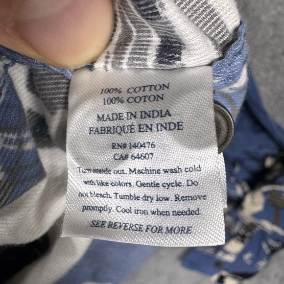 Faherty Corduroy Shirt Mens 2XL All Over Print Winter Ski Hike Mountain Snow - Picture 13 of 16